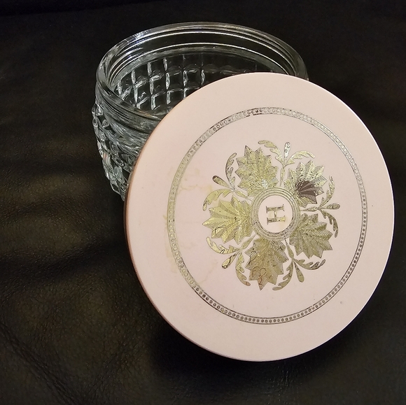 Vintage Houbigant Chantilly Perfume Glass Vanity Jar - Picture 7 of 8